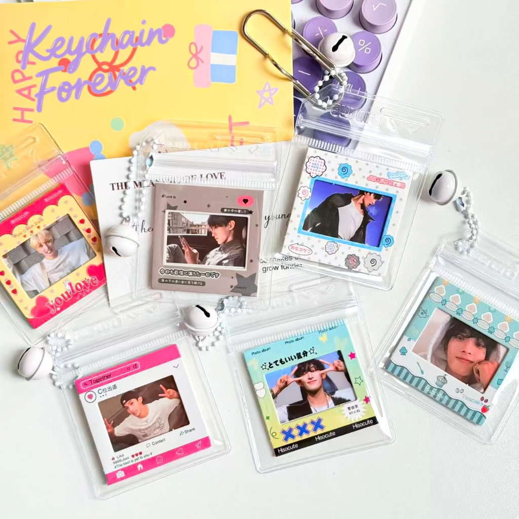 SEVENTEEN-DK Gantungan Kunci Kartu Foto Pvc Yang Dapat Diganti Liontin Tas Sekolah Perlengkapan Kpop