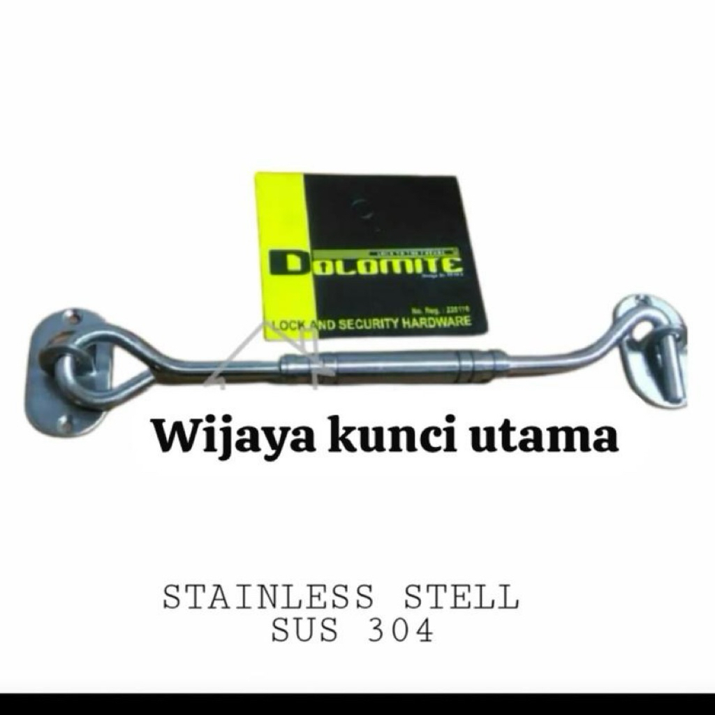 Hak angin dolomite 8 inch stainless stell sus 304 hak jendela angin