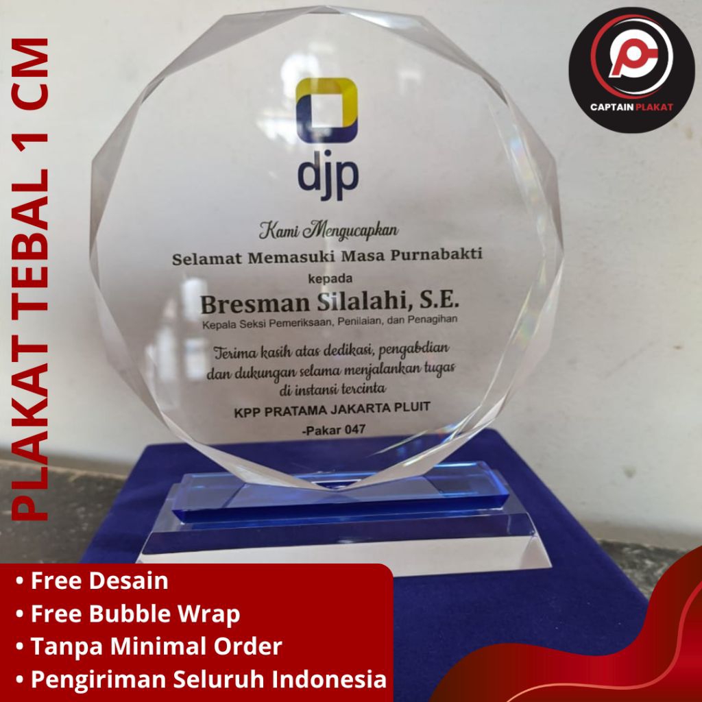 Plakat Custom 1cm, Plakat Mewah, Plakat Penghargaan, Plakat eksklusif, dll.