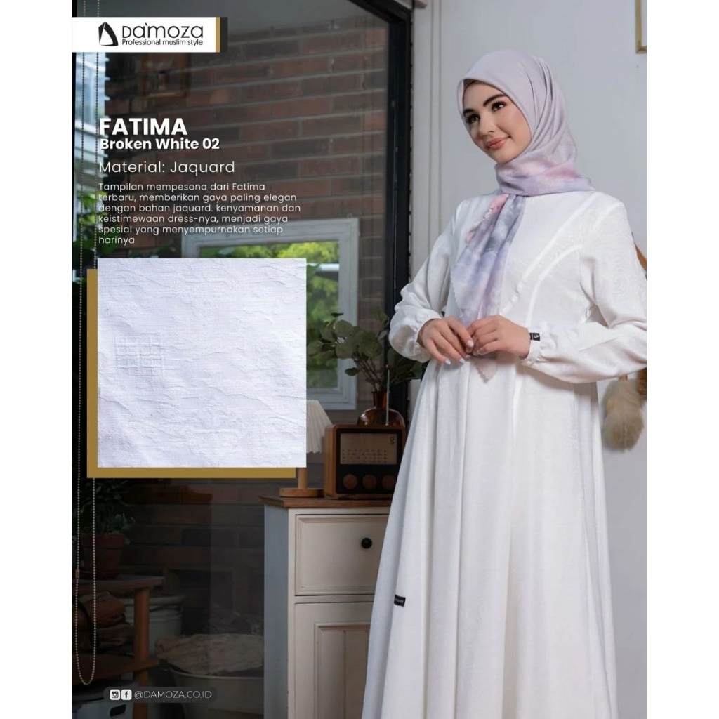 [DAMOZA] NEW ARRIVAL DRESS DAMOZA FATIMA BROKEN WHITE 02
