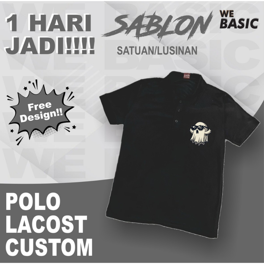 Kaos Polo Kerah Sablon Custom design sendiri | Kaos sablon banjarmasin