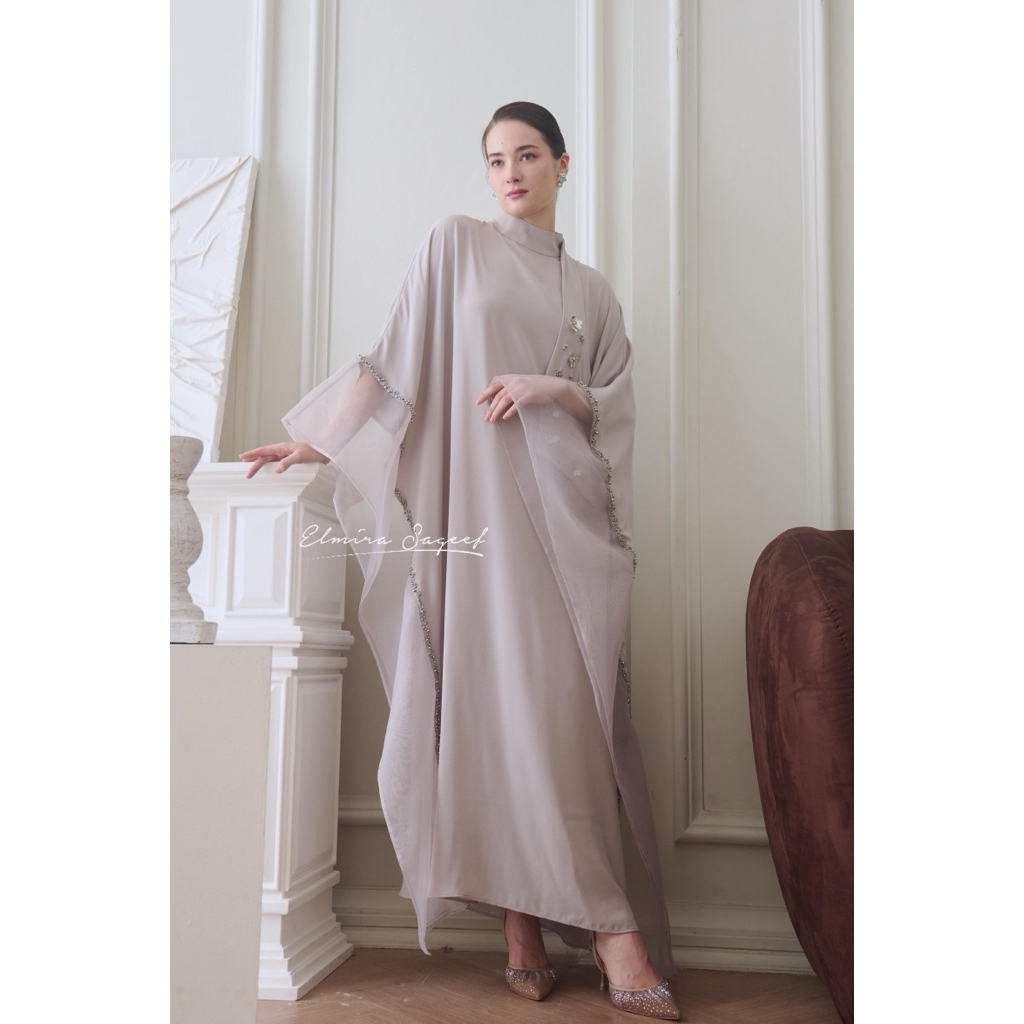 AALIYAH CAFTAN IN GREY | ELMIRA SAGEEF