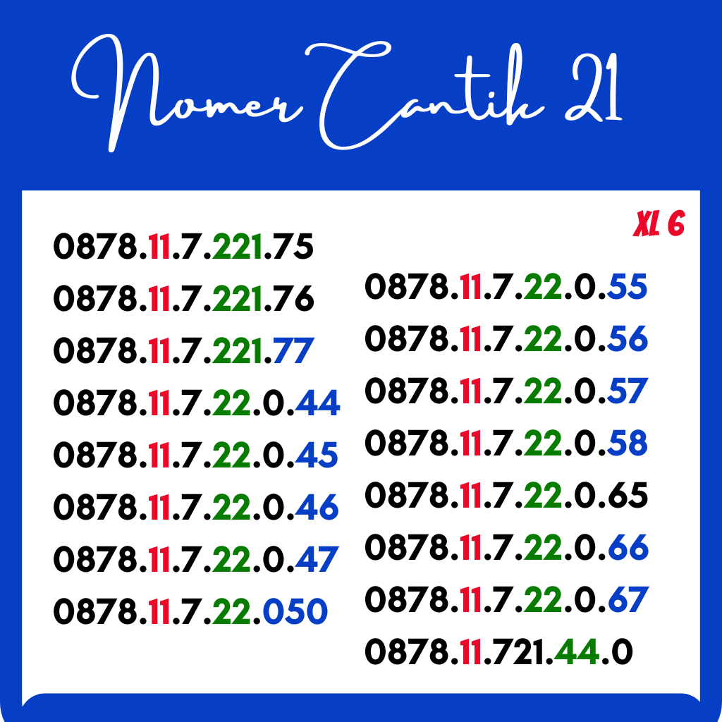 NOMOR CANTIK MURAH XL SERI 9999