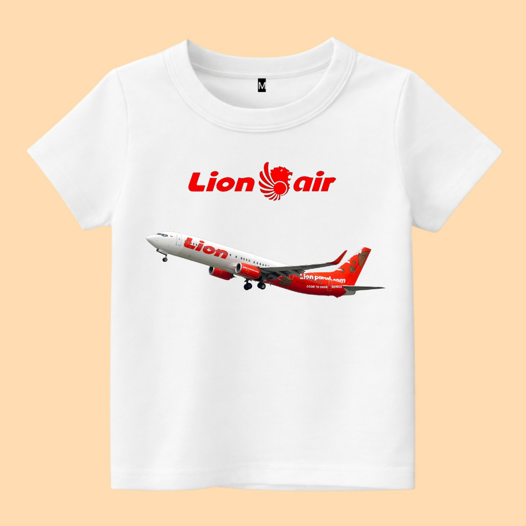 Baju kaos anak pesawat terbang lion air