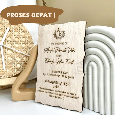 Peper Plywood Nama Mahar Wedding Kertas Sobek Plywood Triplek Mirror Aesthetic Mahar Aesthetic Mahar