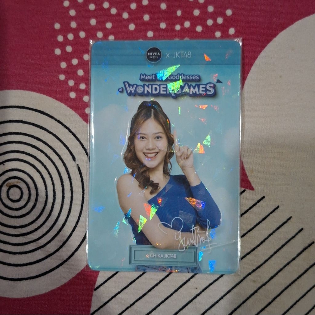 PC Photocard Chika Jkt48 x Nivea Men Wondergames Official ( Rare )