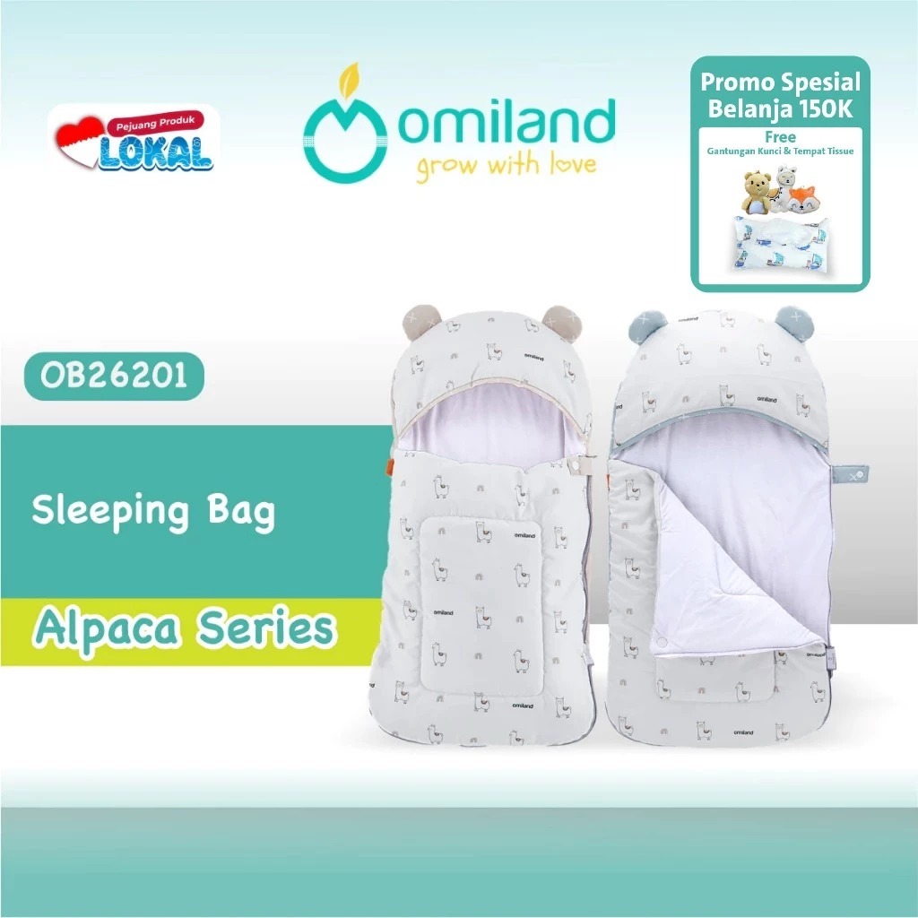Omiland Sleeping Bag Selimut Bayi Alpaca Series