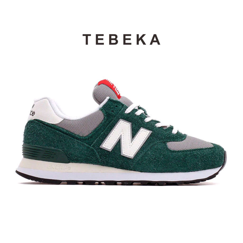 Sneakers New Balance Classic 574 [U574GNH] Suede Pine Green White Black Original