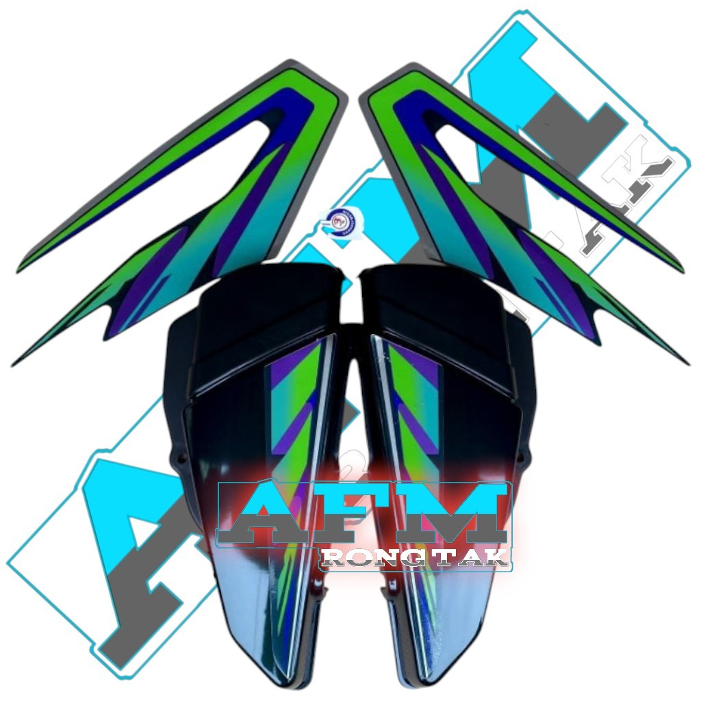 COVER BOK AKI RX KING HIJAU BOTOL FULLSET STRIPING HIJAU 97 TEPONG AKI RX KING HIJAU BOTOL BOK AKI R