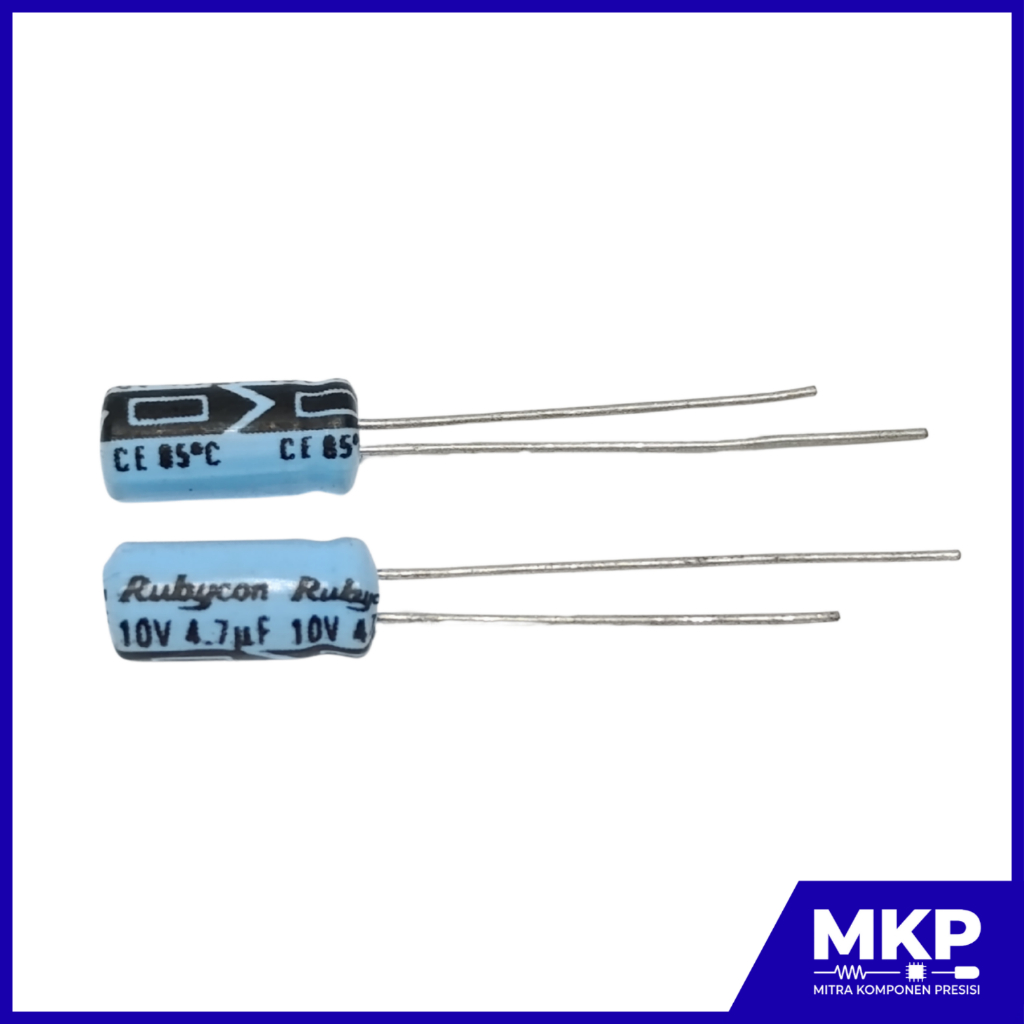 ELCO 4,7UF 10V RUBYCON ELEKTROLIT KAPASITOR 4,7 UF 10 V