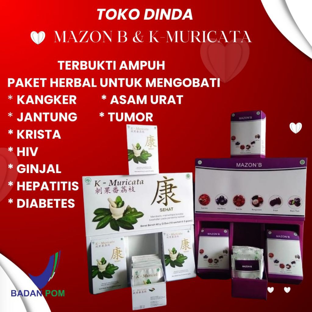 TERLARIS MAZON B DAN K-MURIKATA ORIGINAL BPOM RESMI HERBAL PREMIUM | Obat Herbal Mazon B Dan K Murik