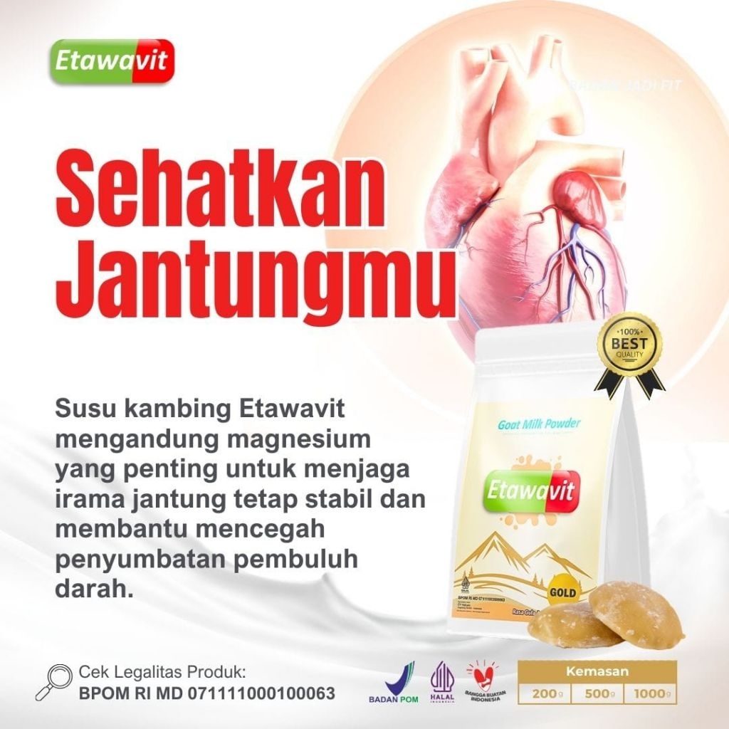 Etawavit 1kg Susu Kambing Etawa Plus Gula Aren