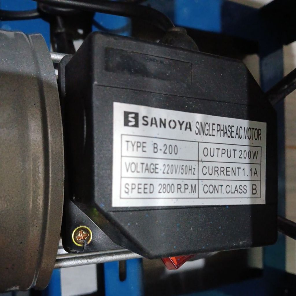SINGLE PHASE MOTOR 200W 220V/ 50HZ 2800 RPM