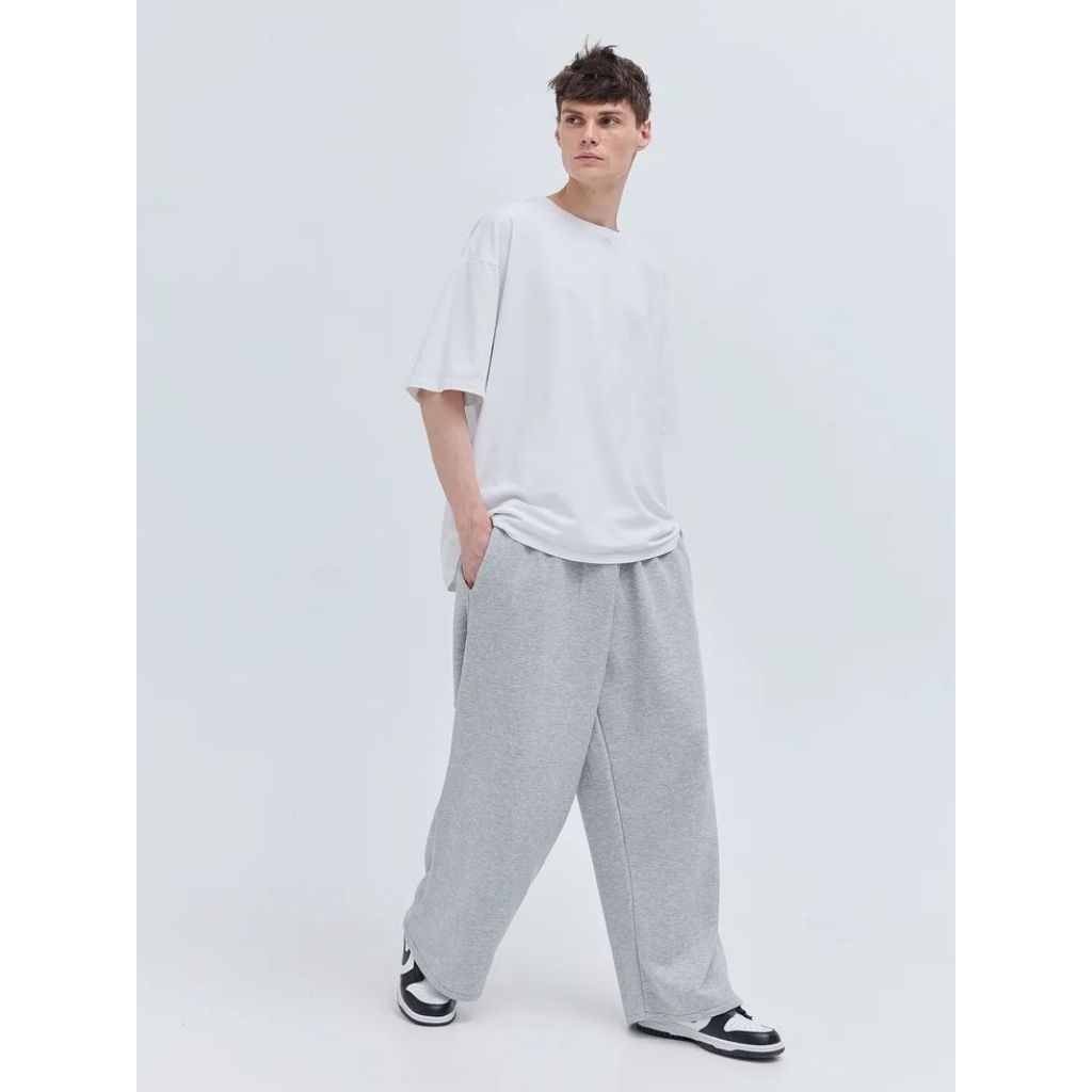 TRAINING LOSEE TAPPER PANTS PRIA | WIDE LEG CASUAL PANTS | BAGGY SWET PANTS