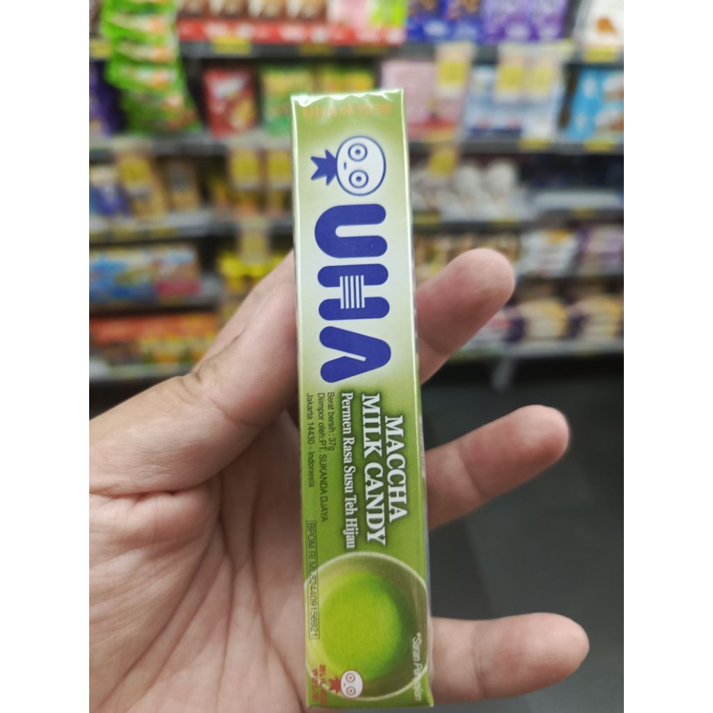 UHA Matcha Milk Candy Stick | Permen Matcha Susu Jepang | Teh Hijau Milk Candy Original