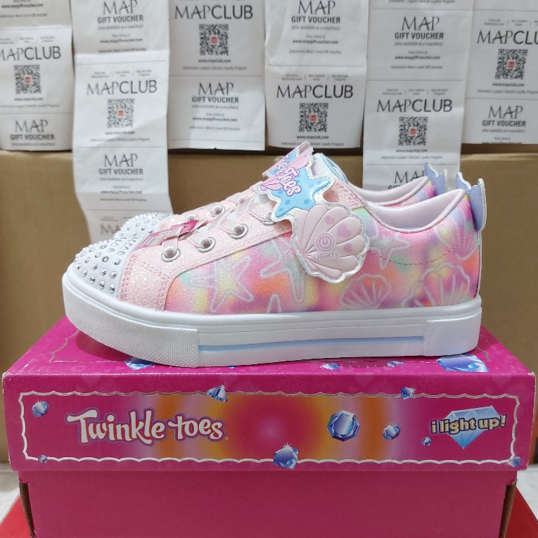 Clearance Sale Sepatu Anak Skechers Twinkle Toes S Lights Sparks Underwater Kids Original