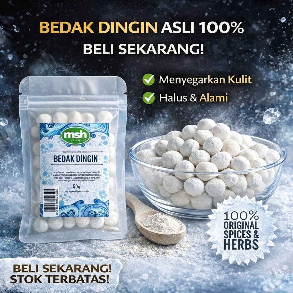 Bedak Dingin Alami , Bedak Dingin Original , Bedak Dingin Aman Untuk Anak2  , Bedak Dingin Natural