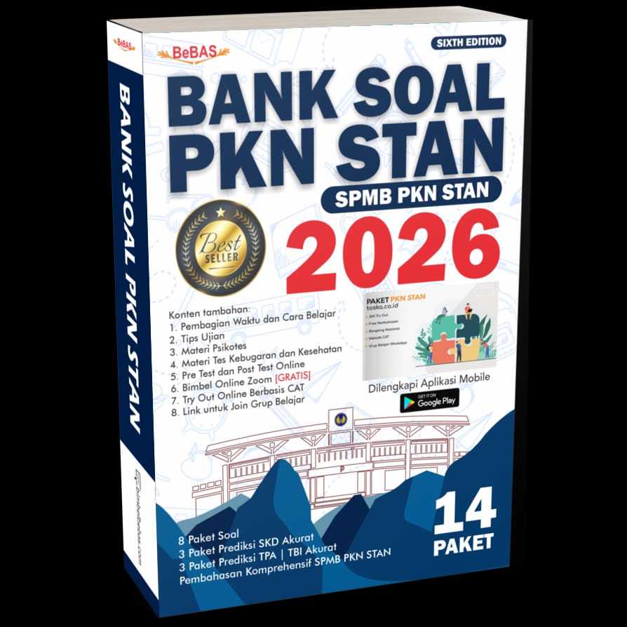 Buku Bank Soal PKN STAN 2026 14 Paket Soal Pembahasan Lengkap 352 Halaman