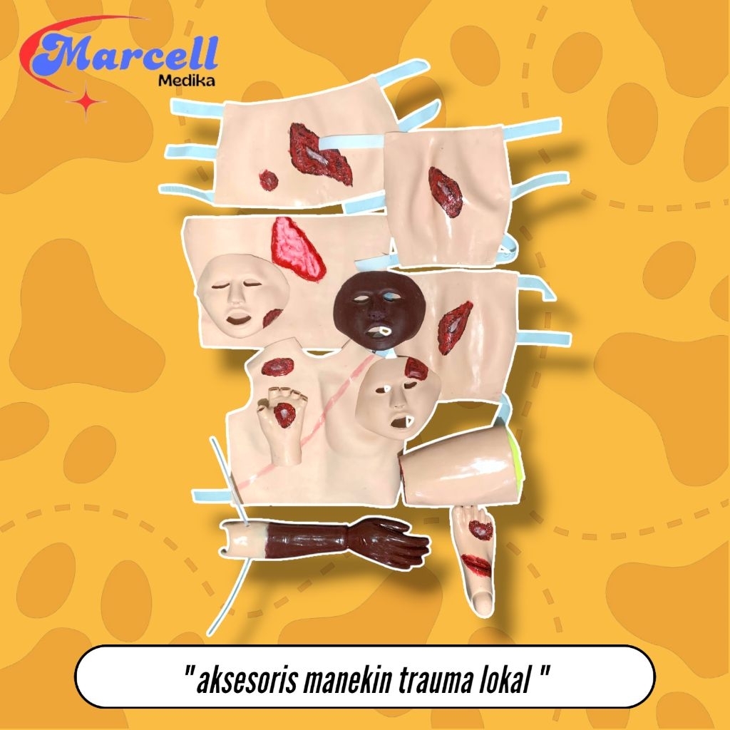 PHANTOM AKSESORIS MANEKIN NURSING TRAUMA / AKSESORIS MANIKIN TRAUMA FULL BODY KULIT LUKA
