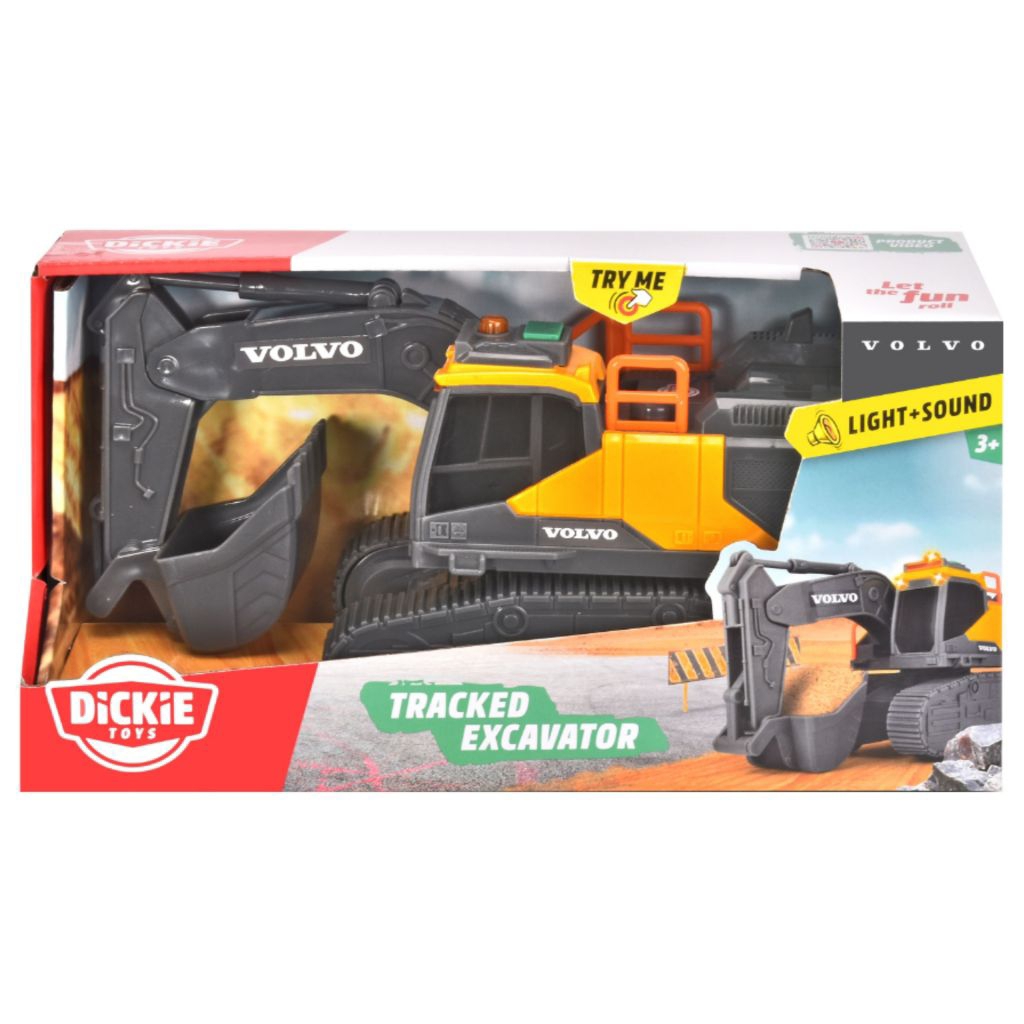 Dickie toys Volvo tracked excavator with light and sound 23cm original