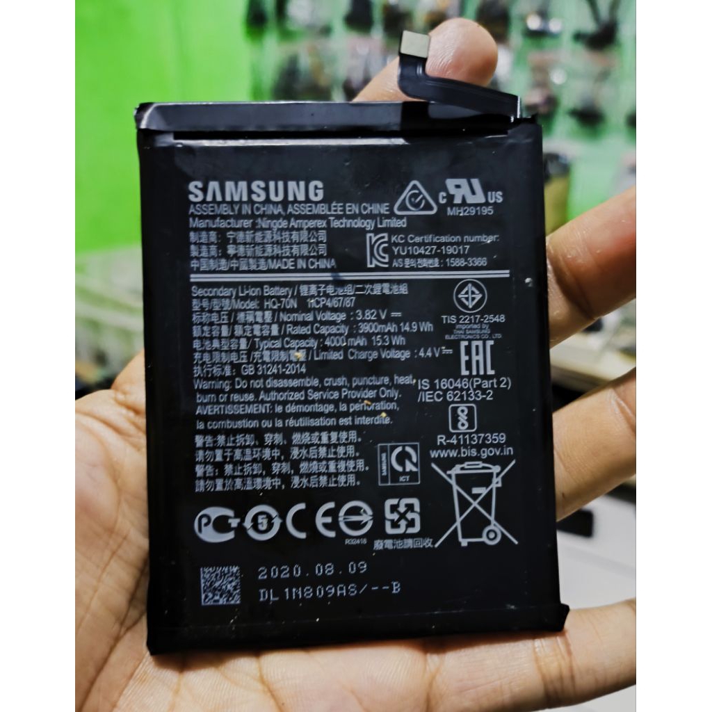 BATRE BATRAI SAMSUNG A11 Li-ion Battery  ORIGINAL COPOTAN HQ-70N-BATU BATTERY BATRAI BATRE TANAM HP 