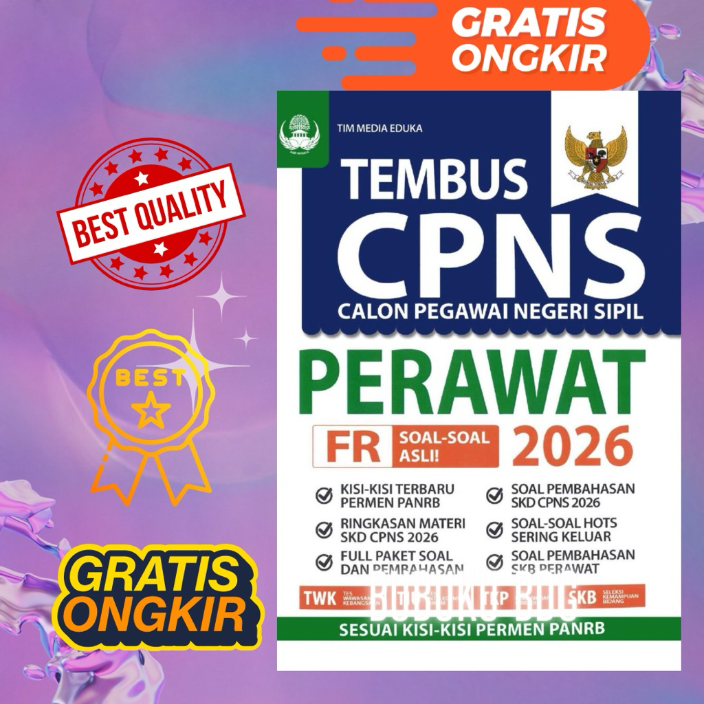 Buku Tembus CPNS PERAWAT 2026 paling laris