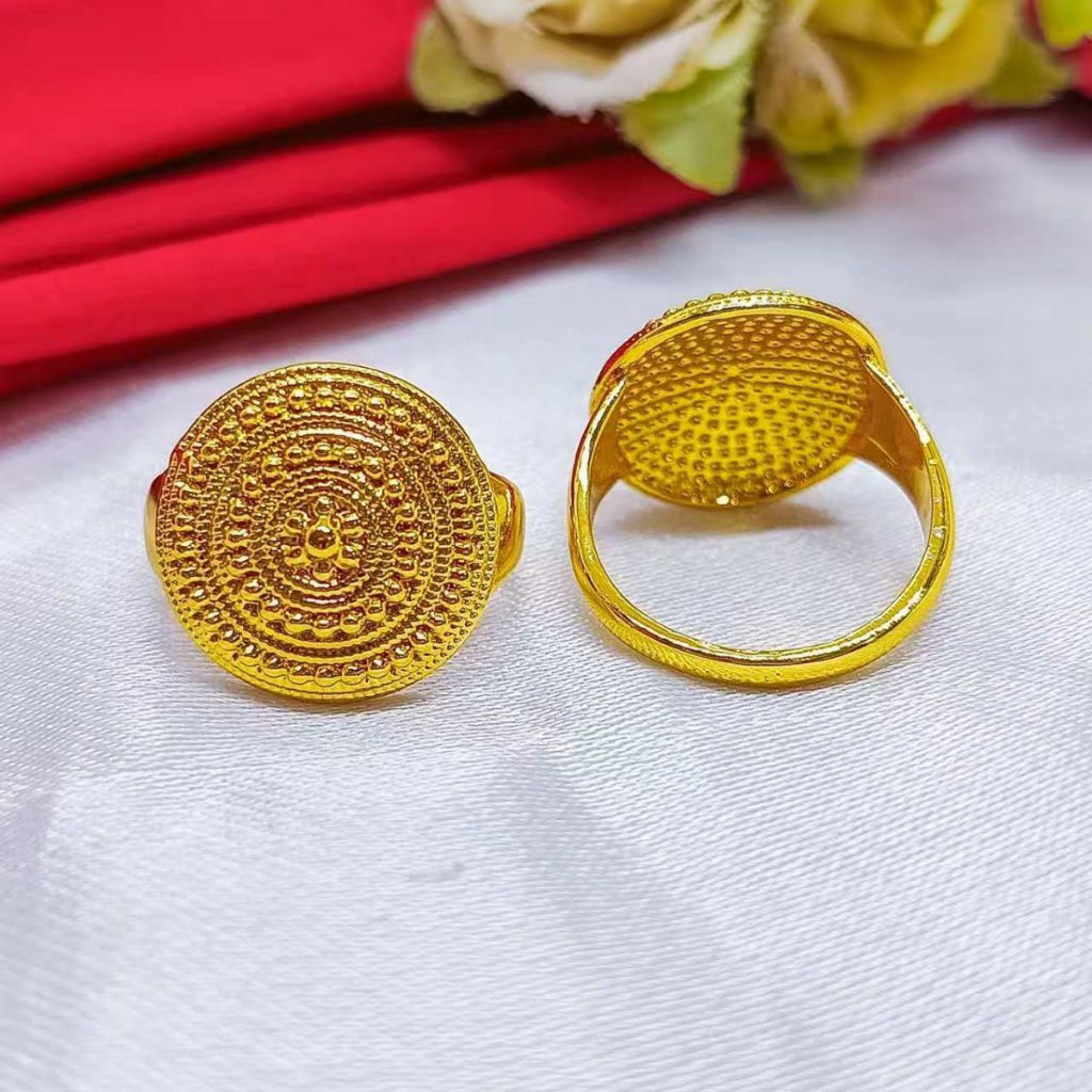 CINCIN BULAT COIN PERHIASAN BANGKOK LAPIS EMAS HONGKONG 24K