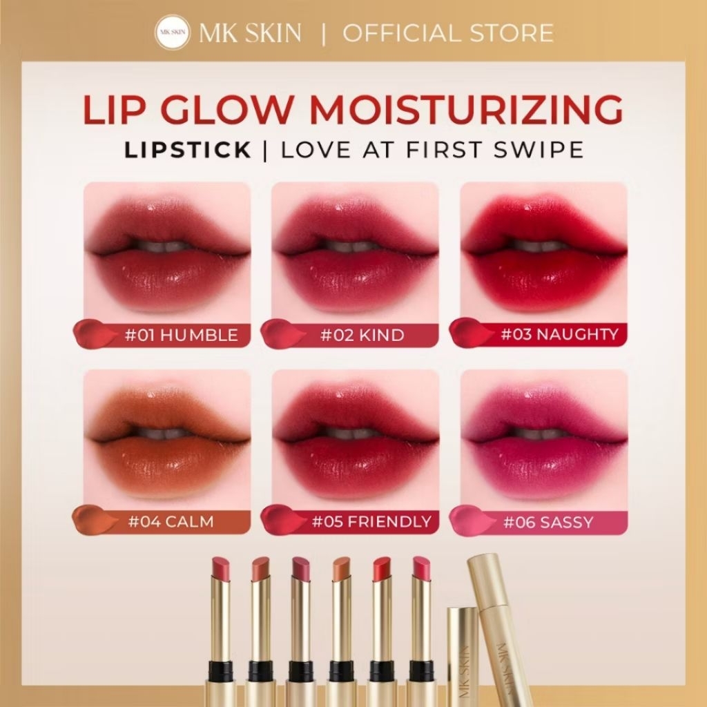 LIPSTIK MK SKIN - LIP GLOW MOISTURIZING BY MAHARANI KEMALA