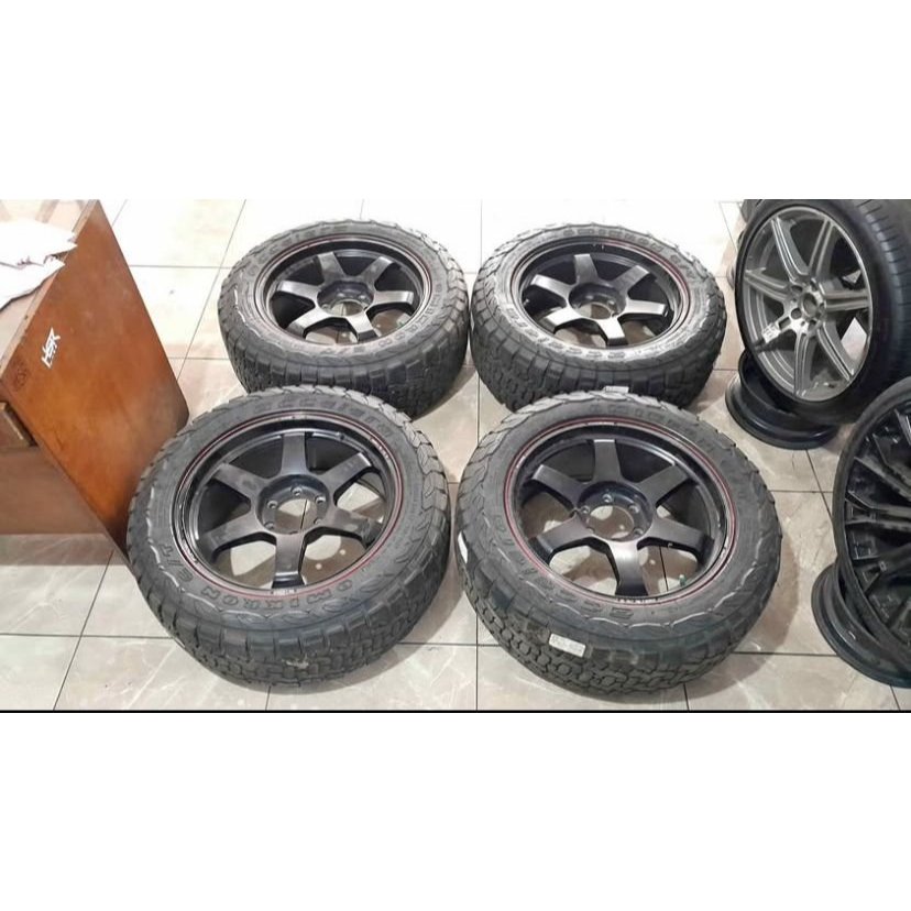 velg mobil second TE37 R20 lubang baud 6x139,7 cocok untuk Pajero Hilux Fortuner