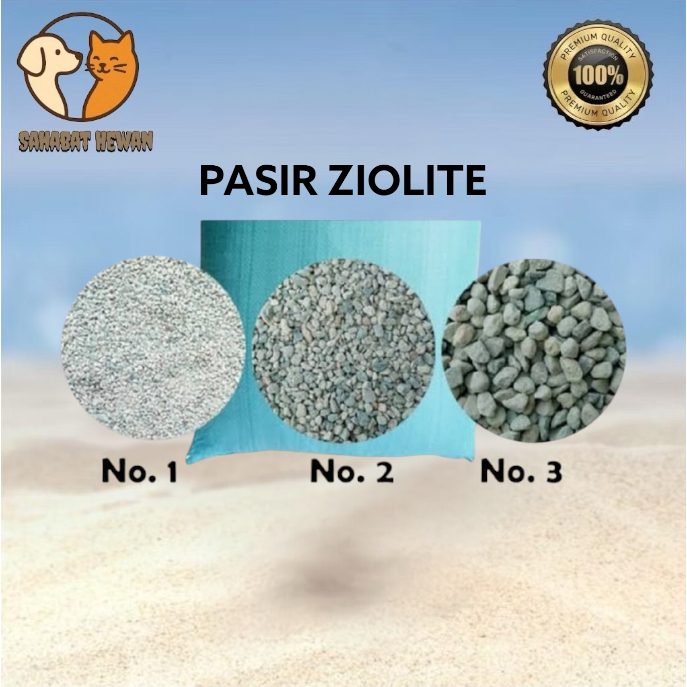 Pasir Kucing ZEOLIT dan Tepung ZEOLIT 20kg NO. 1, 2, 3