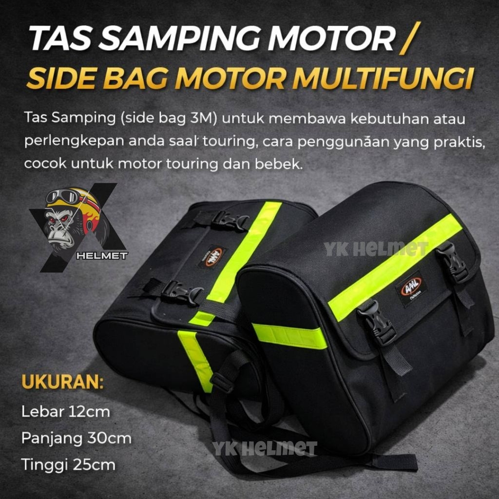 SIDE BAG MOTOR TOURING - tas bagasi motor samping