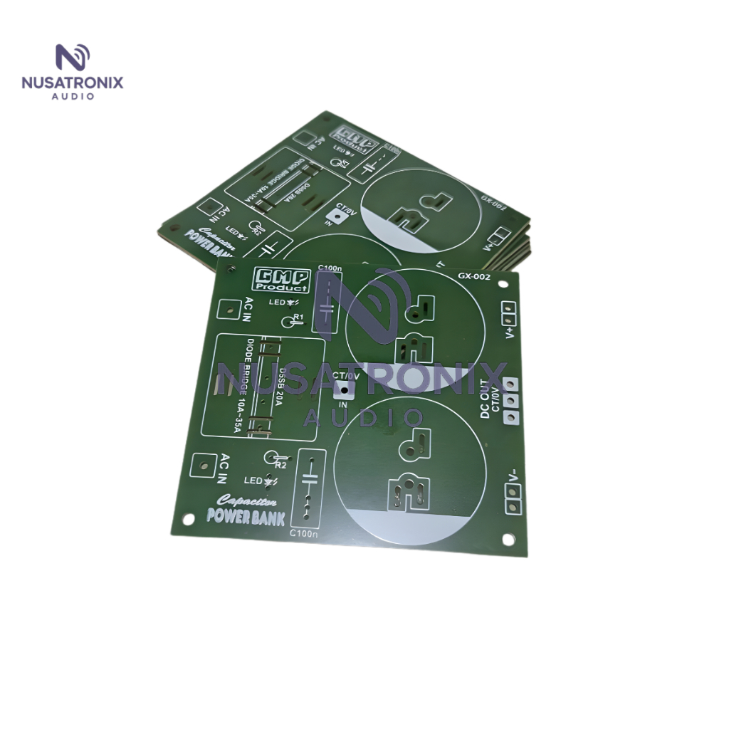 PCB PSU 2 LUBANG ELCO + DIODA KOTAK