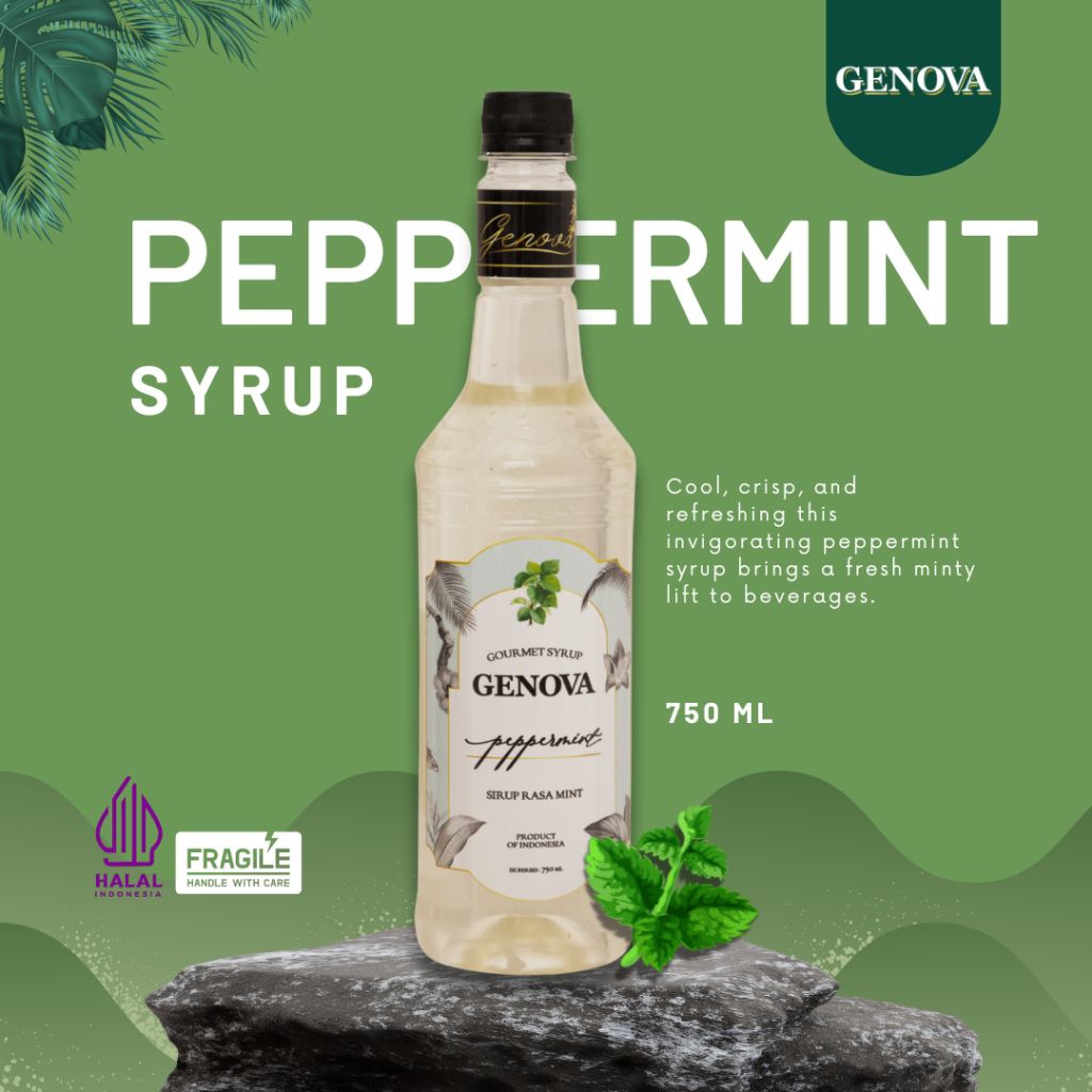 Genova syrup papermint 750ml - Genova sirup Rasa papermint