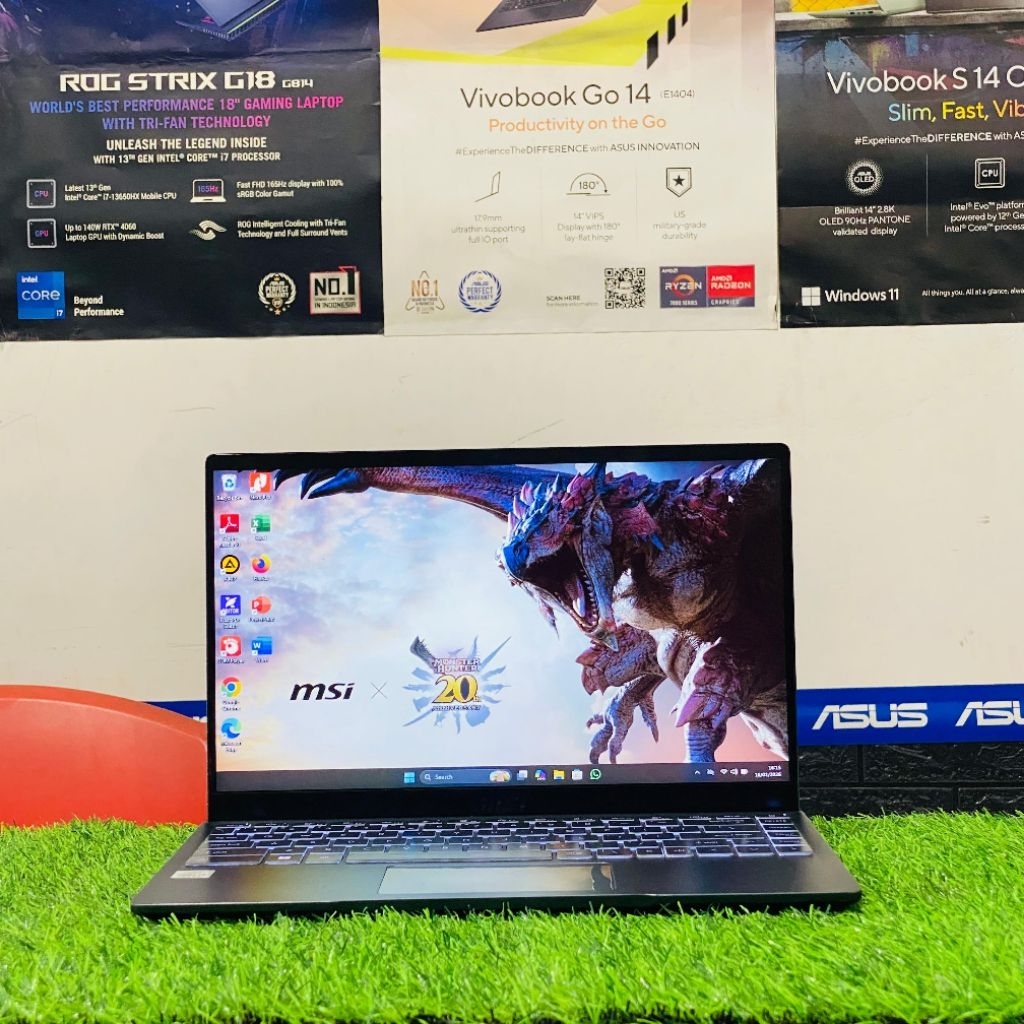 Laptop Second MSI MODERN 14 (Intel Core i3-10110U) | RAM 8GB / SSD 256GB NVMe