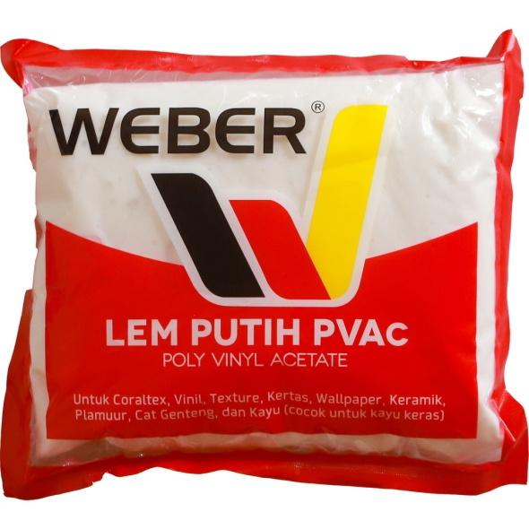 Lem putih PVAc / Lem Weber Original/ lem kertas, vinyl, kayu