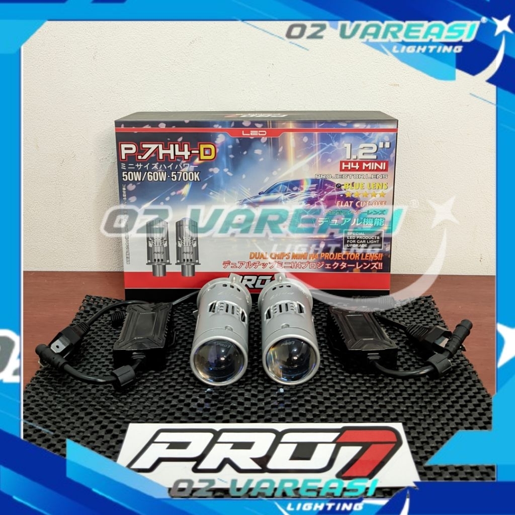 PRO7 P7H4D P.7H4-D P 7H4 D MINI BILED LASER HIGH BEAM BLUE LENS