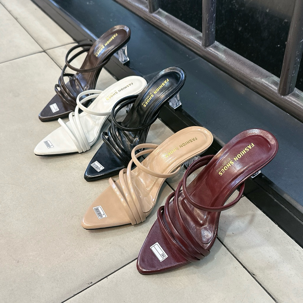 GN SHOES az-89 high hells kaca wanita tinggi 5cm by kps style