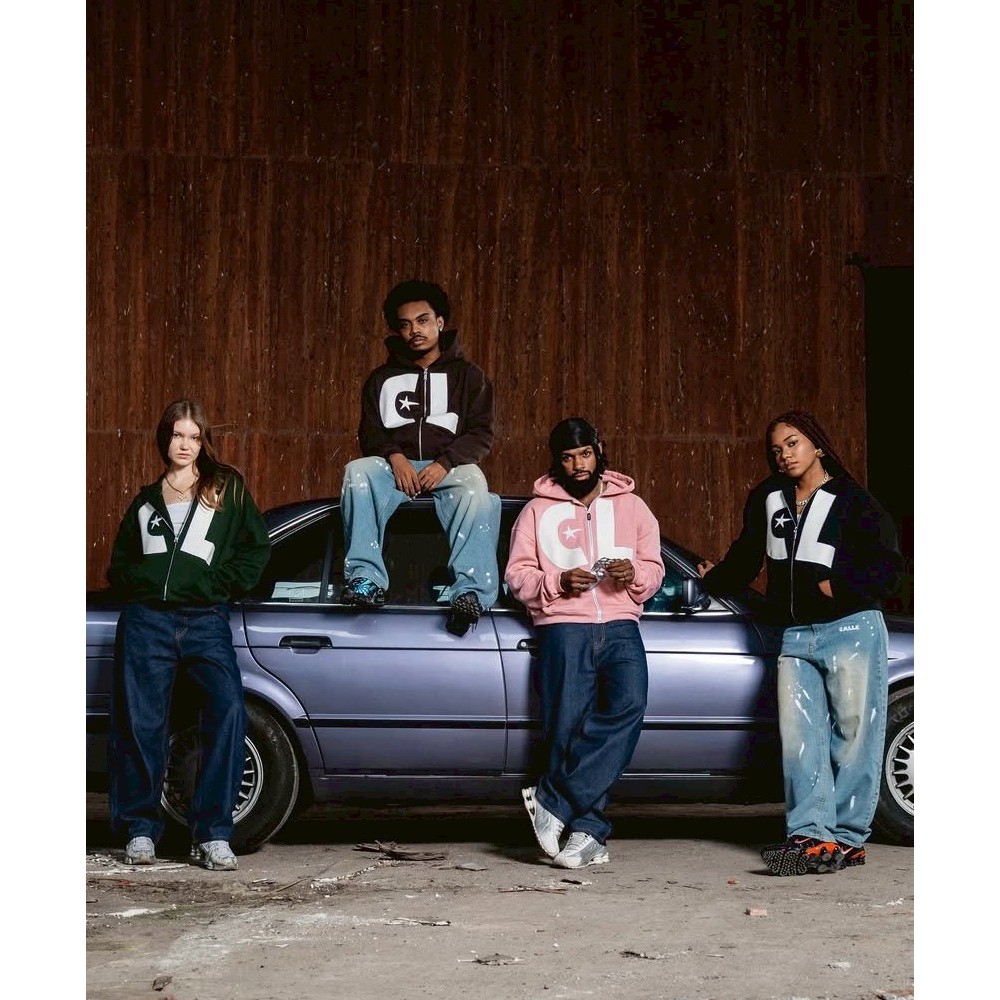 CALLE ALL COLLECTION Jaket Sweater Hoodie Cotton Print Motif Unisex Banyak Warna Ukuran M-XL