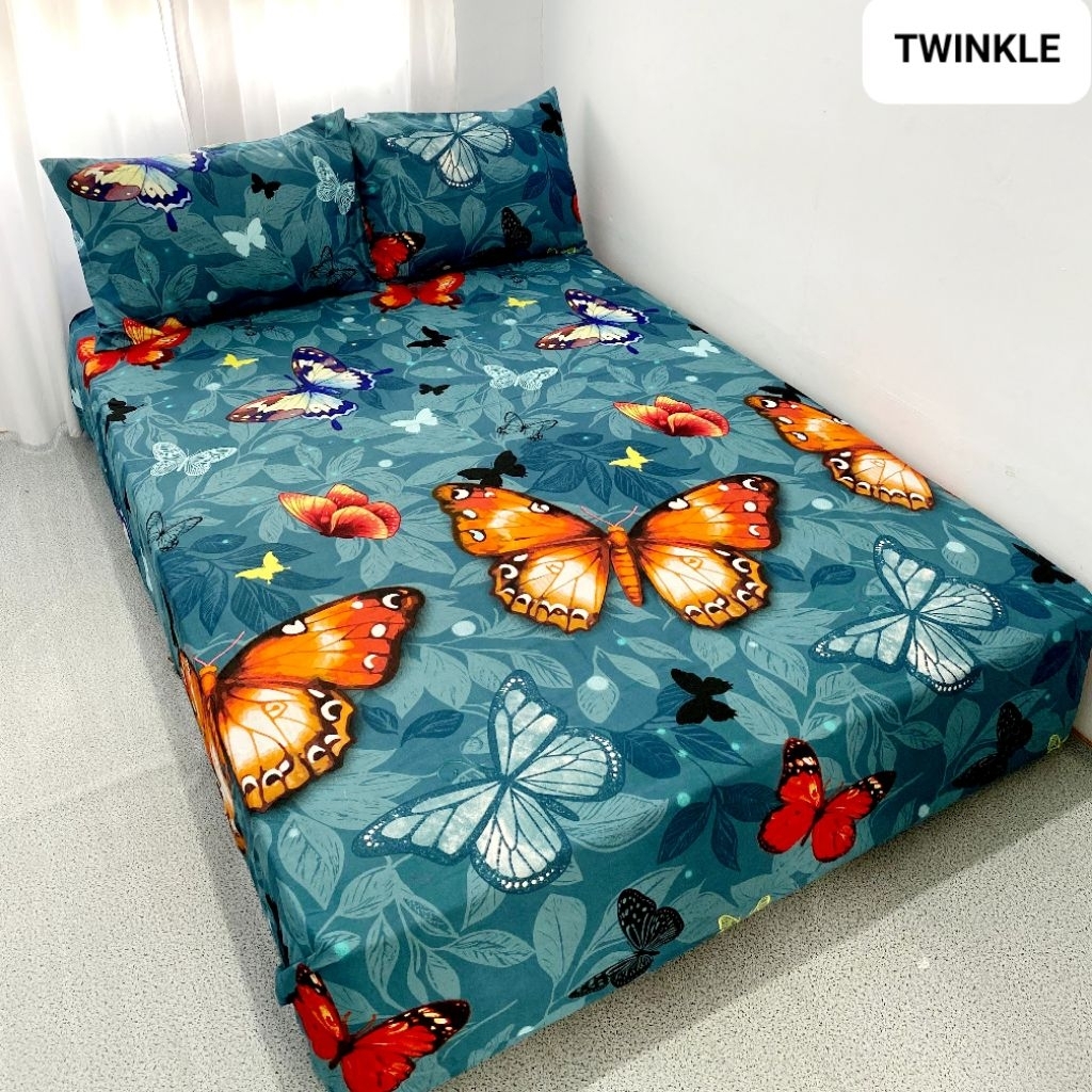 BISA COD SPRAI TWINKLE  SIZE KING SPREI ESTETIK MURAH 180X200 SEPREI MINIMALIS ESTETIK 160X200 SEPRA