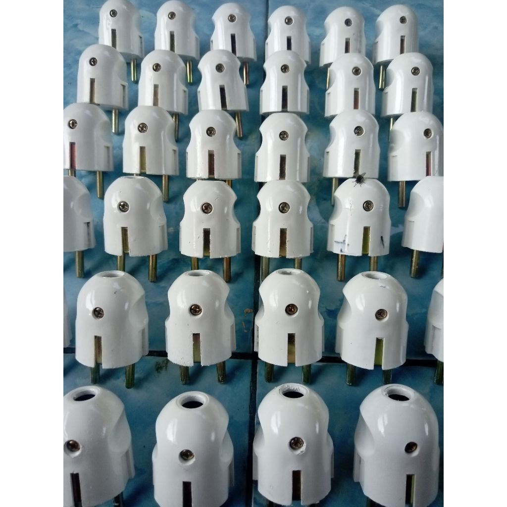 Steker Arde Bulat Putih Mengkilap 24 Pcs