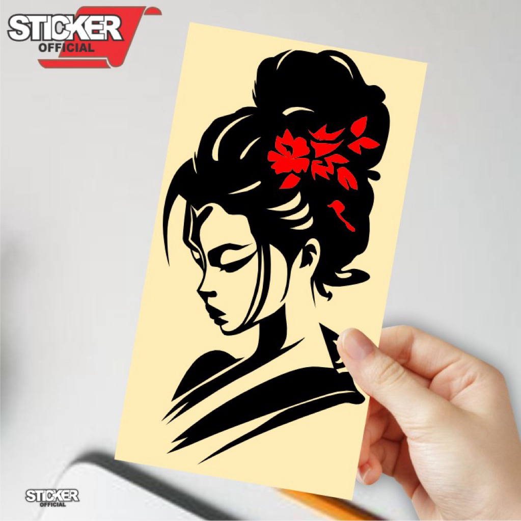 cutting stiker samurai sakura japan, stiker reflektive nyala, stiker motor san mobil, tidak untik me