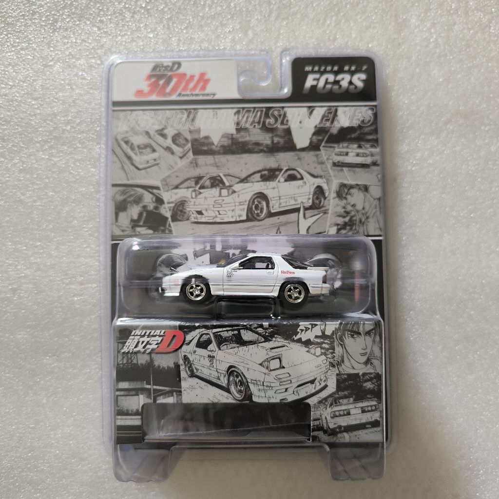 HOBBY JAPAN 1/64 MAZDA RX-7 RX7 FD3S REDSUNS - INITIAL D Ryosuke Takahashi VS Takumi Fujiwara