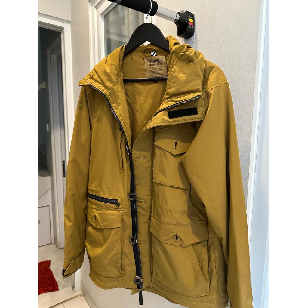 FieldCore Outdoor Jacket Parka Yellow Brown