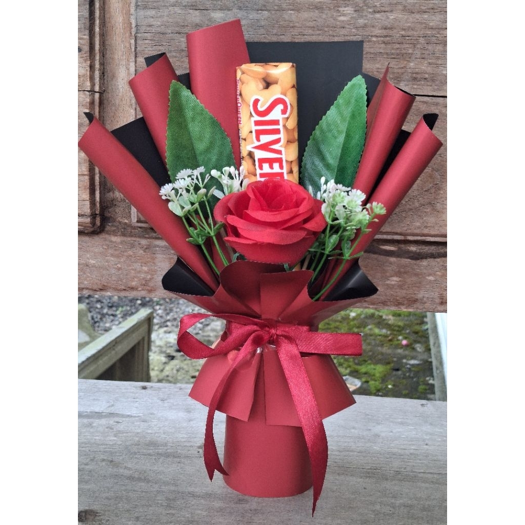 Buket coklat valentine mini low budget kado pacar / kado ulang tahun / kado valentine