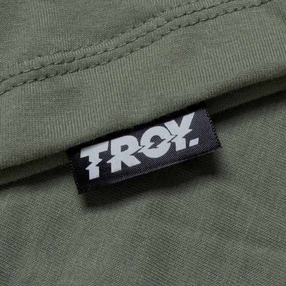 Troy Company Tshirt Sage Green Never Give Up - Kaos Lengan Pendek Kaos Hijau Sage MTD 2874