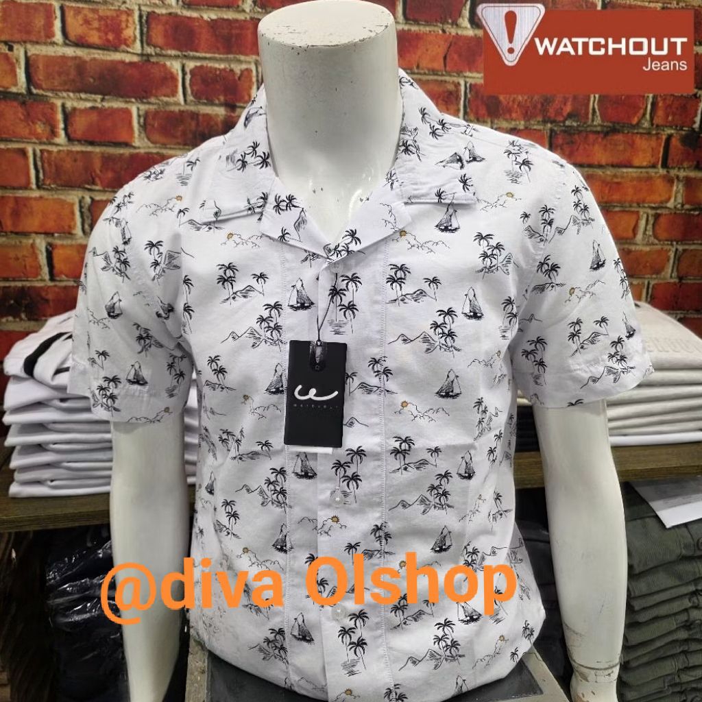 WATCHOUT JEANS ORIGINAL Kemeja printing Slim