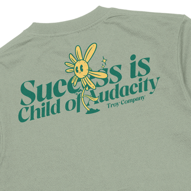 Troy Company T-shirt Sage Green Audyc - Kaos Lengan Pendek Kaos Hijau Sage MTD 3410