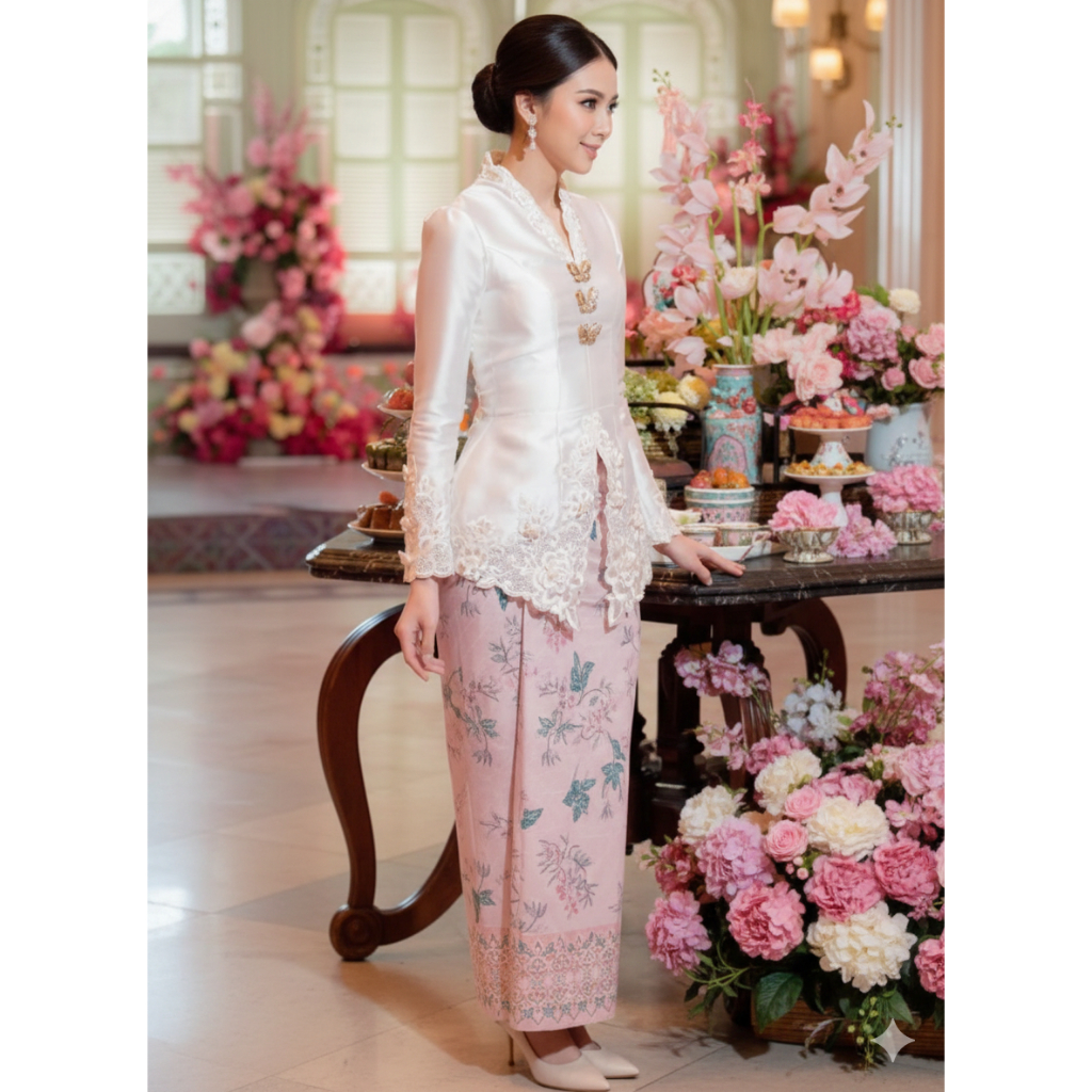 Kebaya Kurung Bordir Melayu  Malaysia manohara