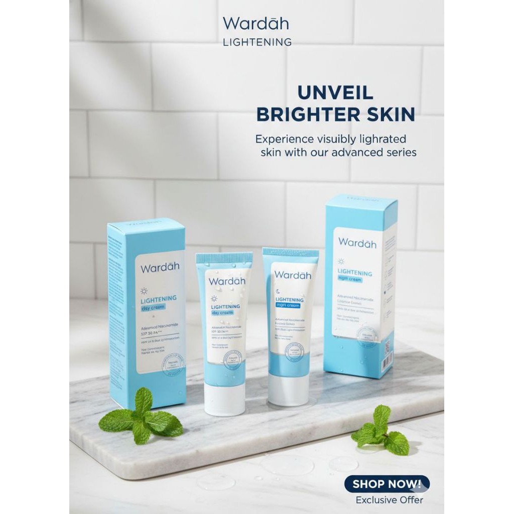 WARDAH Lightening day crem || night crem 20g