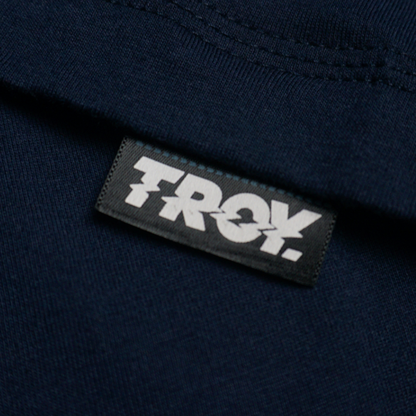 Troy Company T-shirt Blue Navy Testa Gufo - Kaos Lengan Pendek Kaos Biru Navy MTD 2476